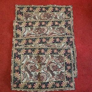 Set of 4 paisley kitchen mats